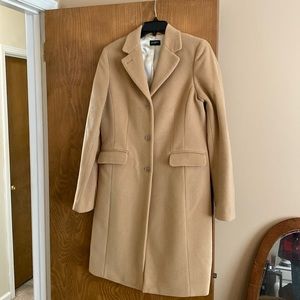 J Crew wool coat, tan/camel color large